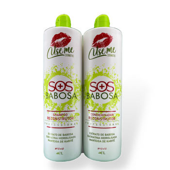 Kit Reconstrução SOS Babosa Use Me 2x1l Shampoo Cond 