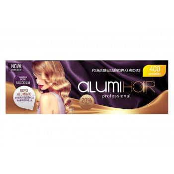 Papel Alumínio Para Mechas Alumi Hair 400 Folhas  9.5x30cm