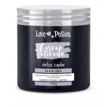 Mascara de carvão ativado love potion detox  500ml