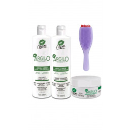 Kit Home Care Completo Argila Verde Use Me Detox Anti Caspa 3x300ml