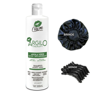 Shampoo Argila Verde Use Me Detox Anti Caspa 300ml + BRINDE